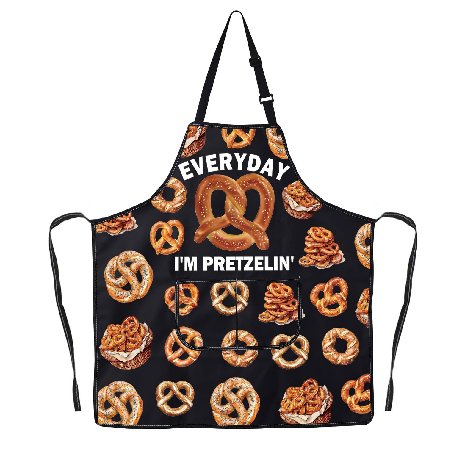 JNIAP Pretzel Kitchen Apron Lover Gift Large, Pretzelin' Ap