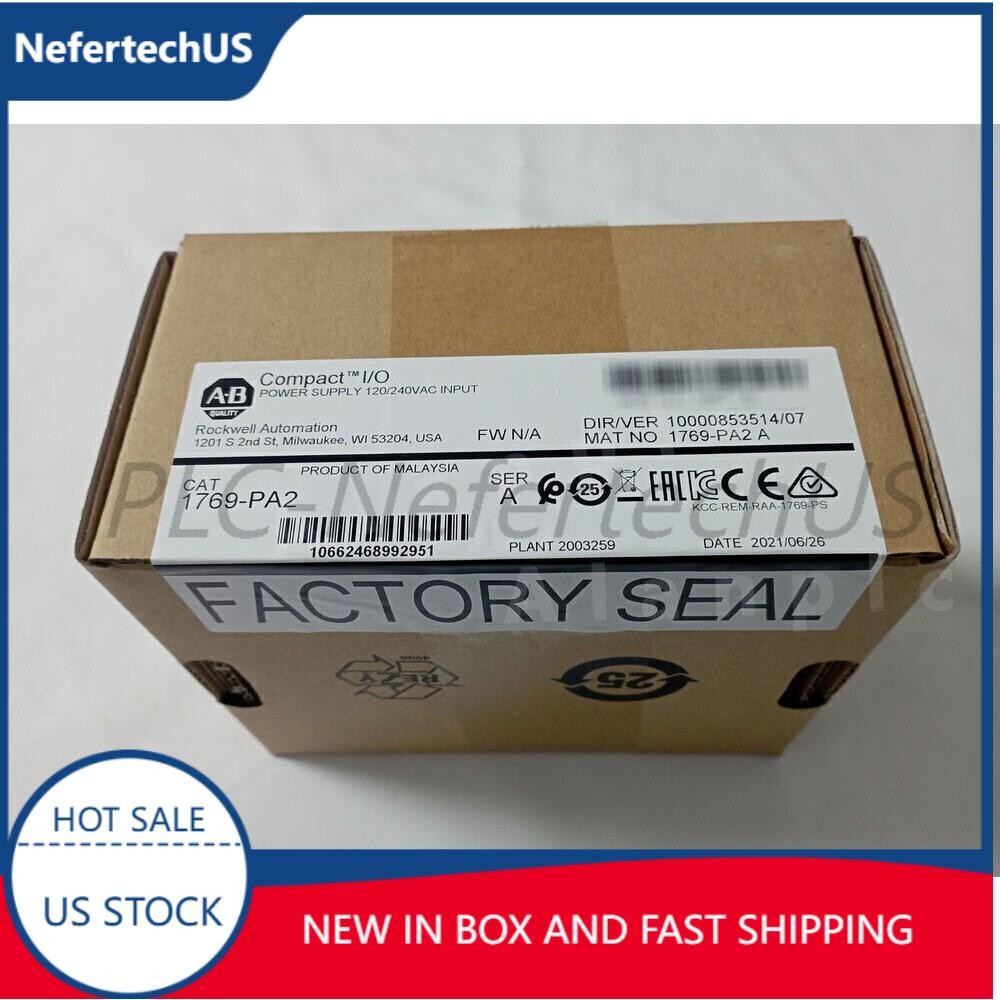 New Sealed Allen-Bradley 1769-PA2 CompactLogix Power Supply 1769PA2 US Free Tax