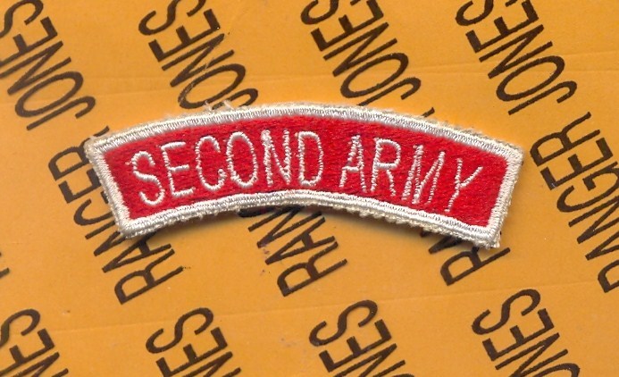 US Army Recruiting Command SECOND ARMY 2.5" tab arc patch