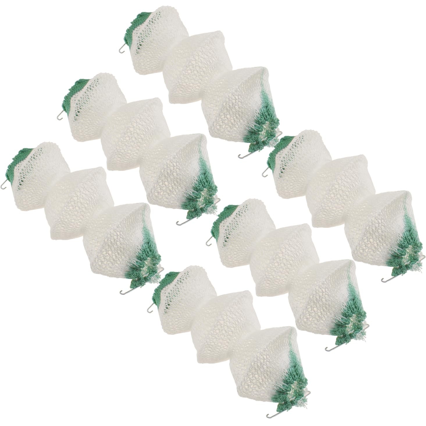 OZXNO Lantern Mantles Insta-Clip 2#95 3-Layer 6P-95, 6P-White