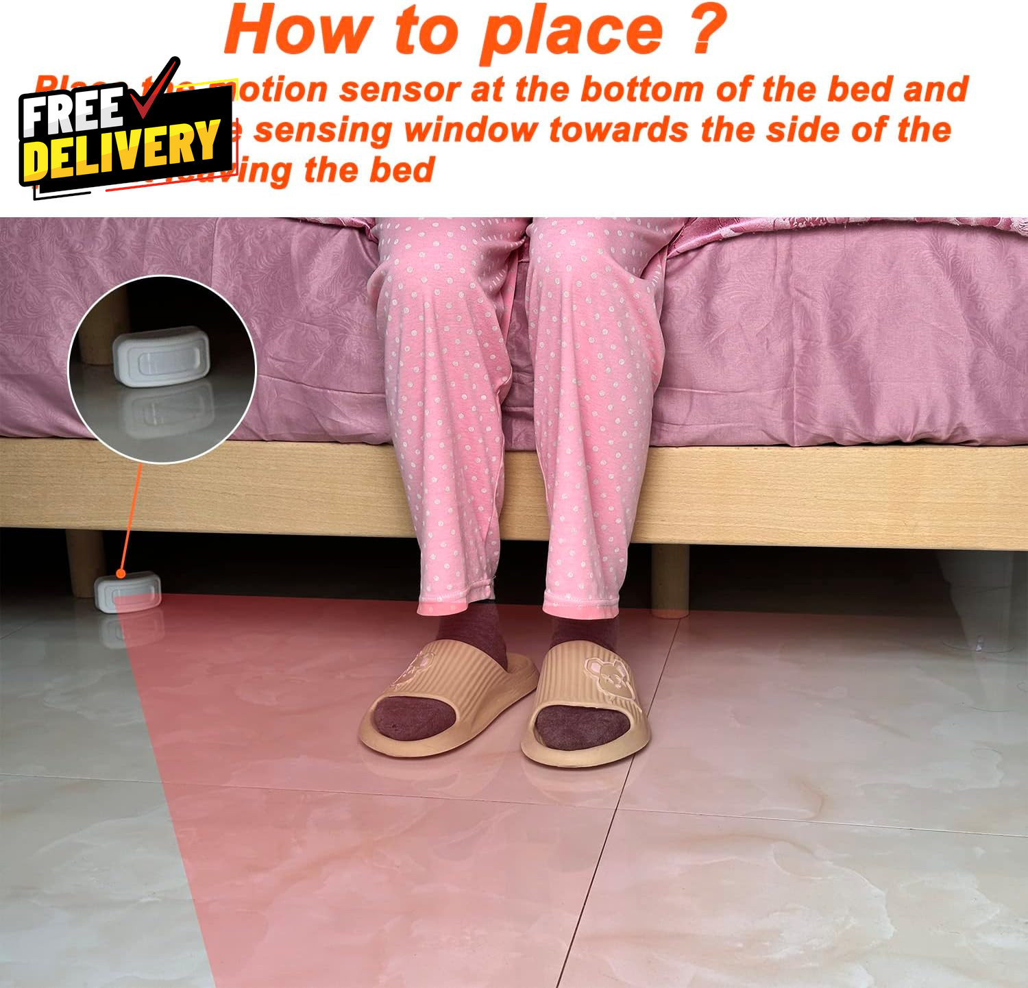 Upgraded Version Bed Sensor Alarm and Fall Prevention for Elderly/Dementia a....