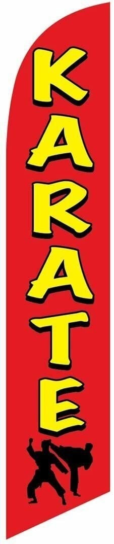 Karate Feather Banner Swooper Flag -No Wind Required- Replacement FLAG ONLY