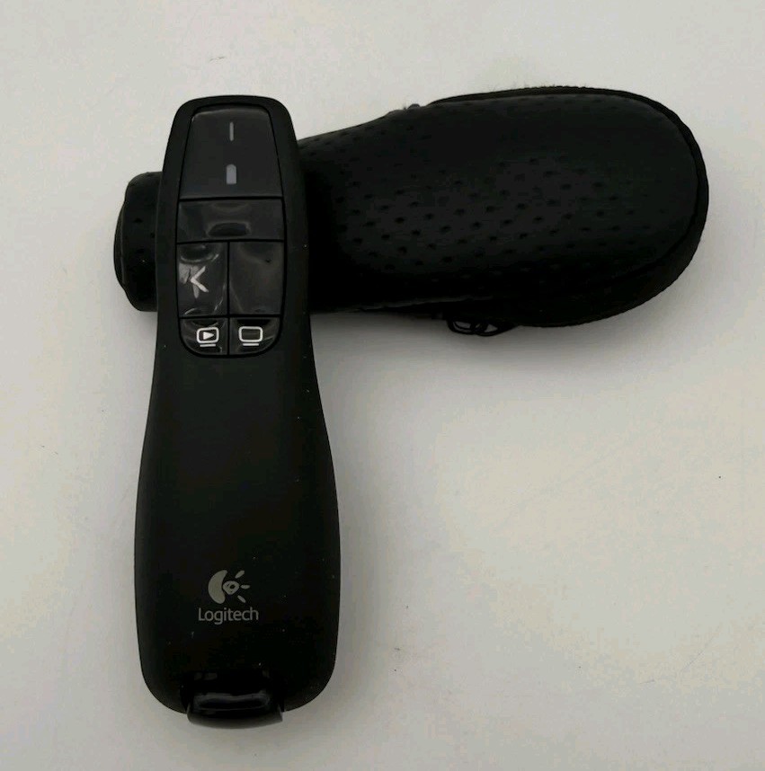 Logitech Professional Wireless Presenter w/Green Laser Pointer 100ft Projection