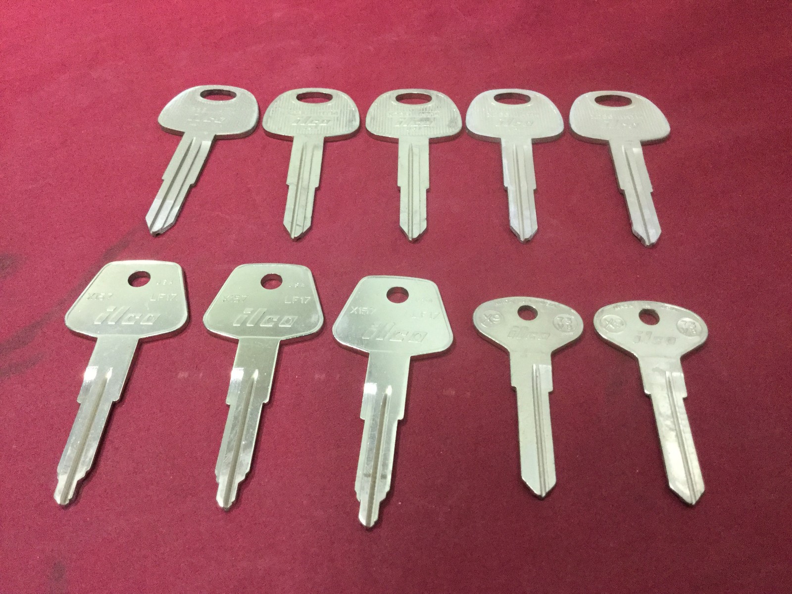Ilco Automotive Key Blanks, X9, X157, X236, Set of 10 - Locksmith
