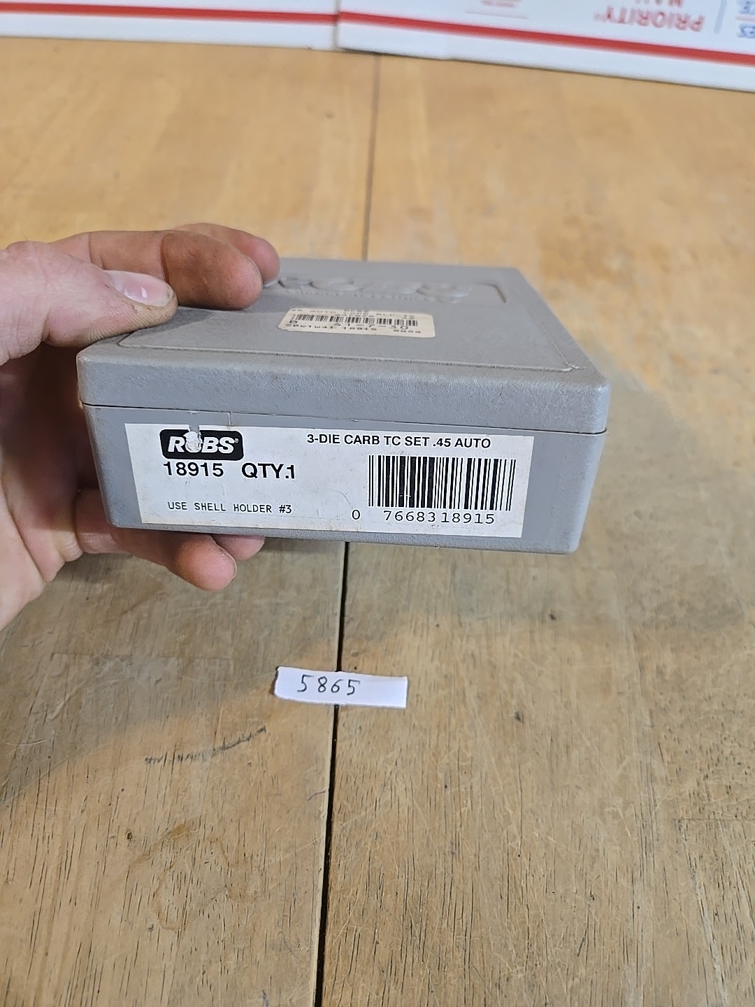 RCBS .45 ACP/AR/GAP TC CARBIDE 3 DIE RELOADING SET #18915