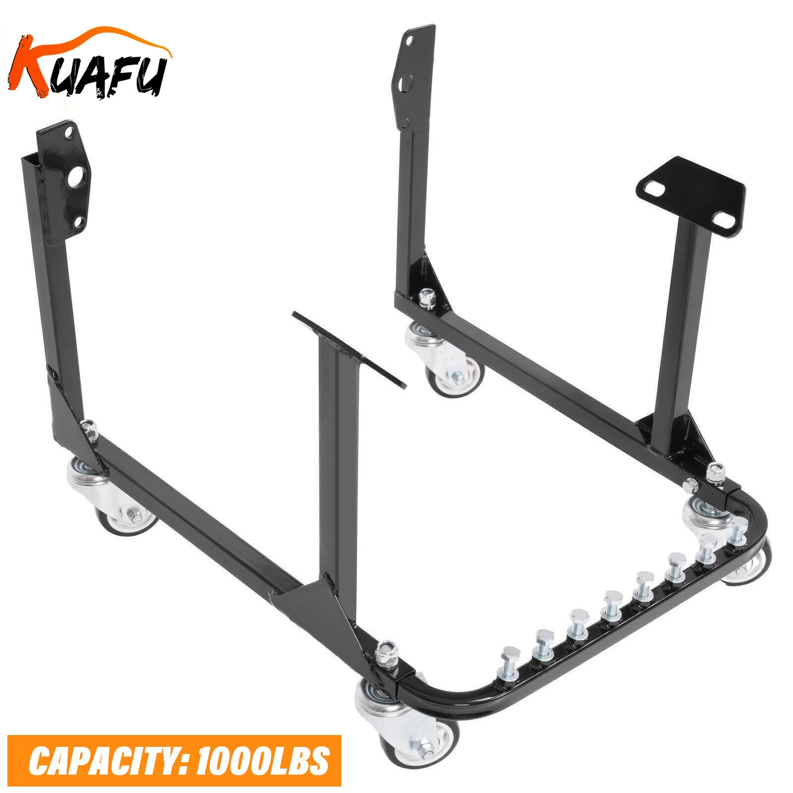 For Chevy V8 Motors Heavy Duty Steel Engine Cradle Stand with Wheels 1000lbs