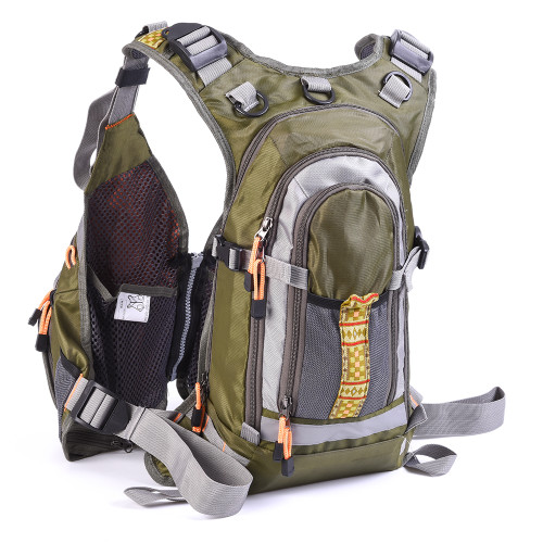Mesh Fly Fishing Vest Backpack Multifunctional Fishing Vest Bag Outdoor Fishing
