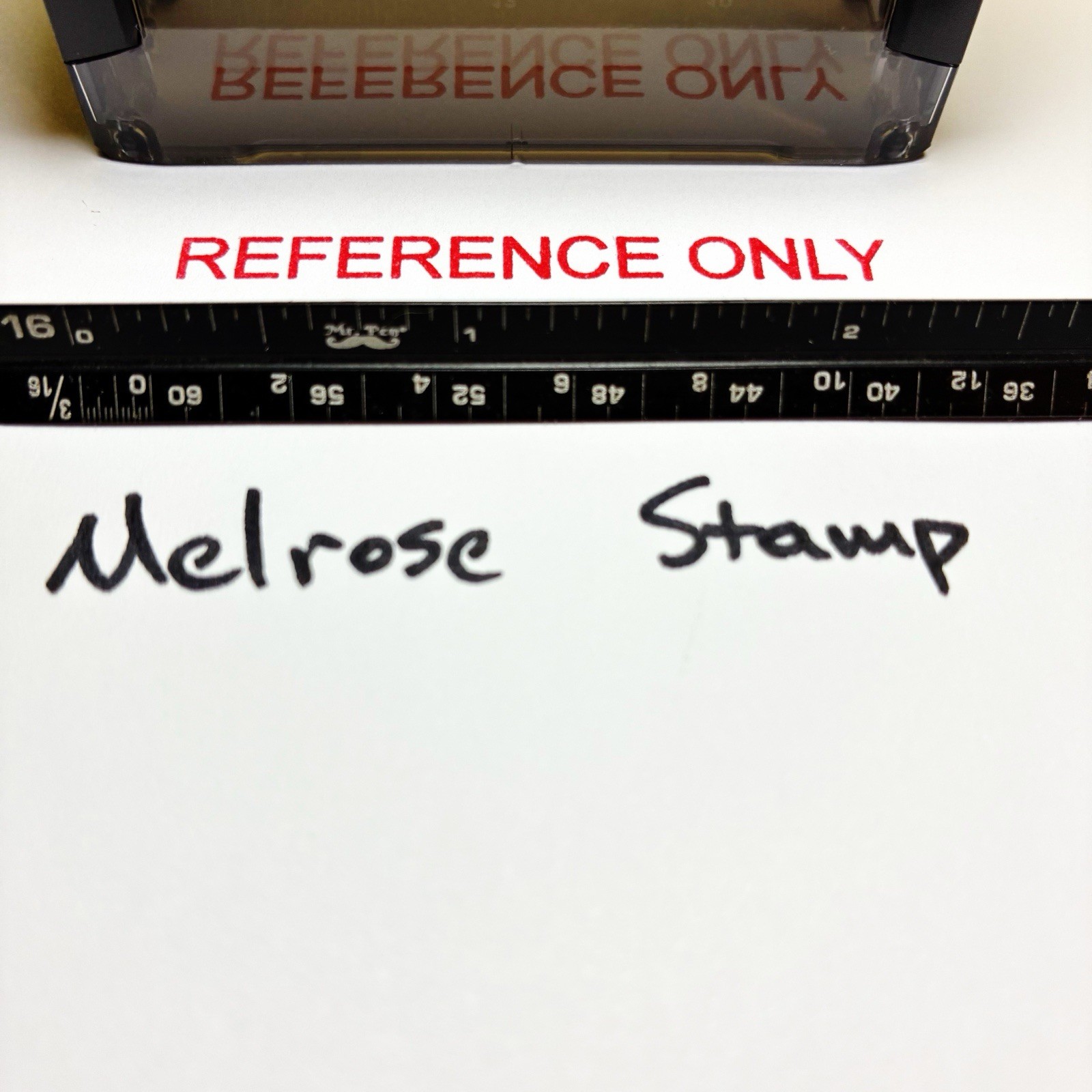 Reference Only Rubber Stamp Red Ink Self Inking Ideal 4913