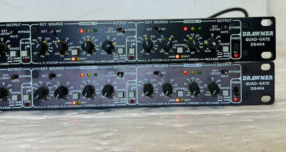 Drawmer Quad Gate DS404 Quad Noise Gate #1023/24 (One)(TRUEHEARTSOUND)