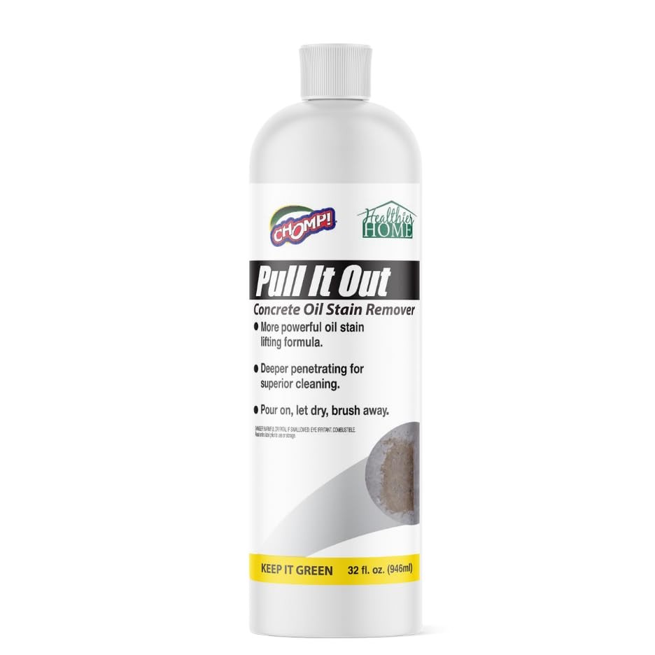 Chomp! Concrete Oil Stain Remover: Pull It Out Removes And Cleans Oils