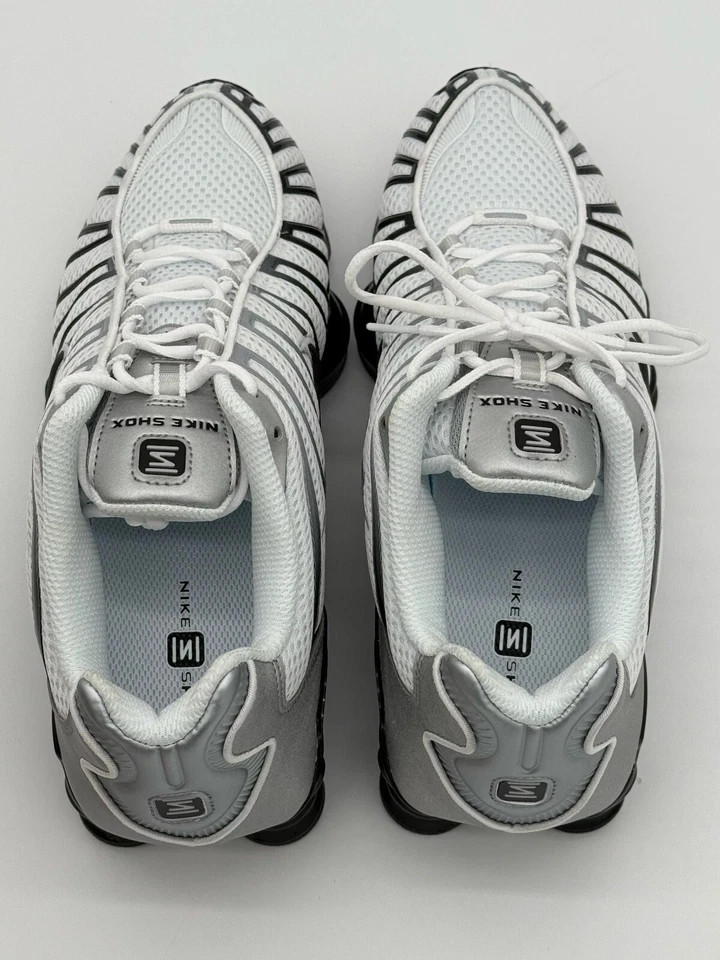 Nike Shox TL Metallic Silver Black NBY HQ4049-001 Womens Size 6.5-10