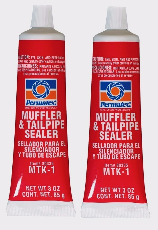2 New PERMATEX 80335 MUFFLER & TAILPIPE EXHAUST SEALER for Holes & Leaks 3 oz