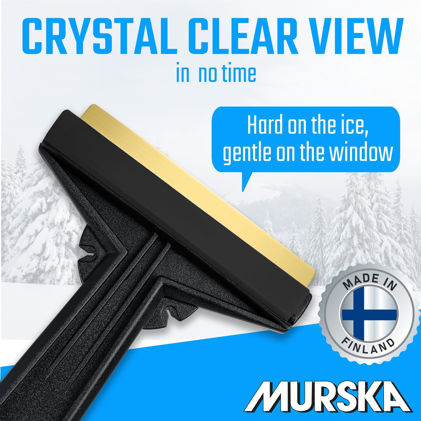 Car Ice Scraper Brass Blade - fast, easy & efficient - [ 2 Pack ] Brass Ice S...