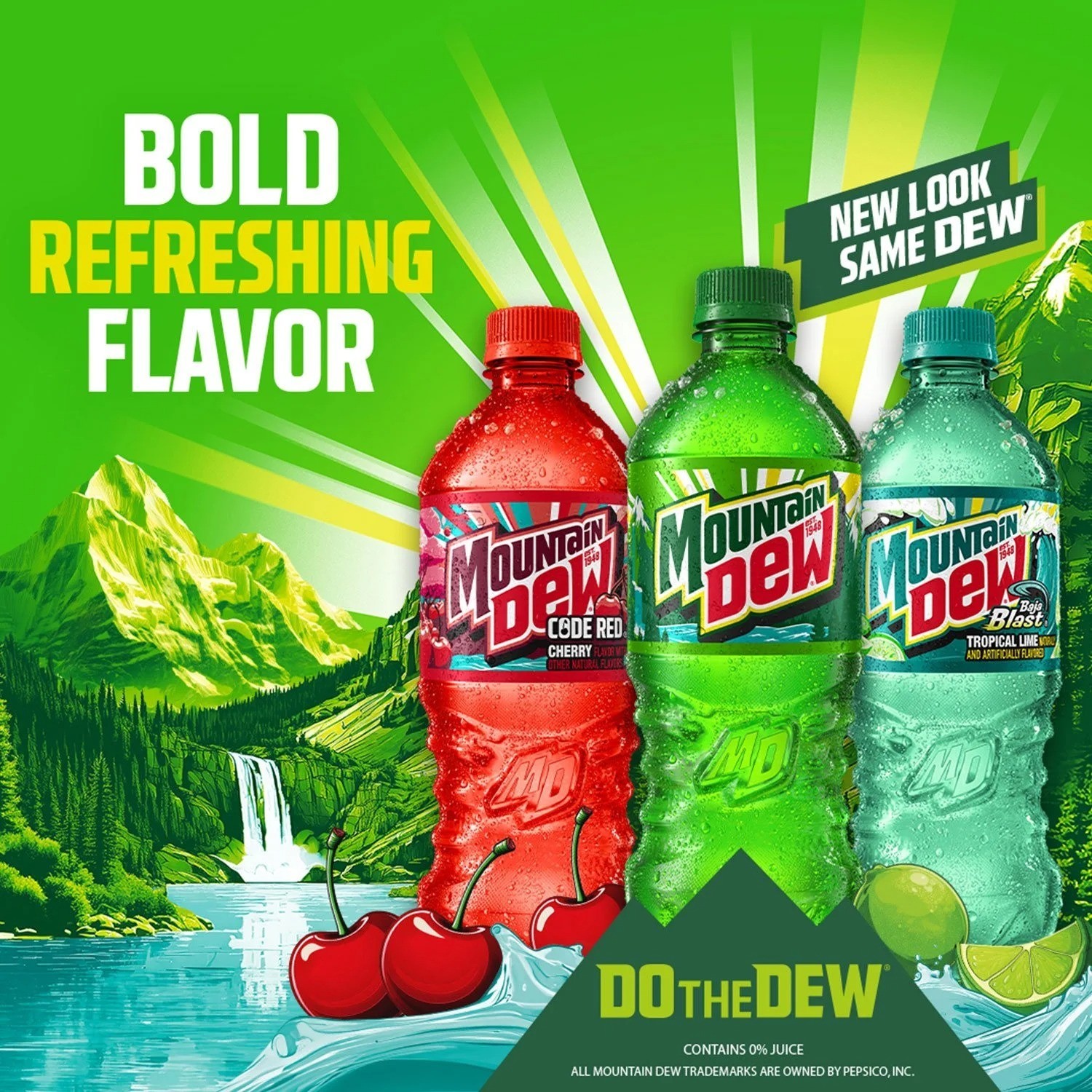 Mountain Dew Soda (16.9 fl. oz., 24 pk.)