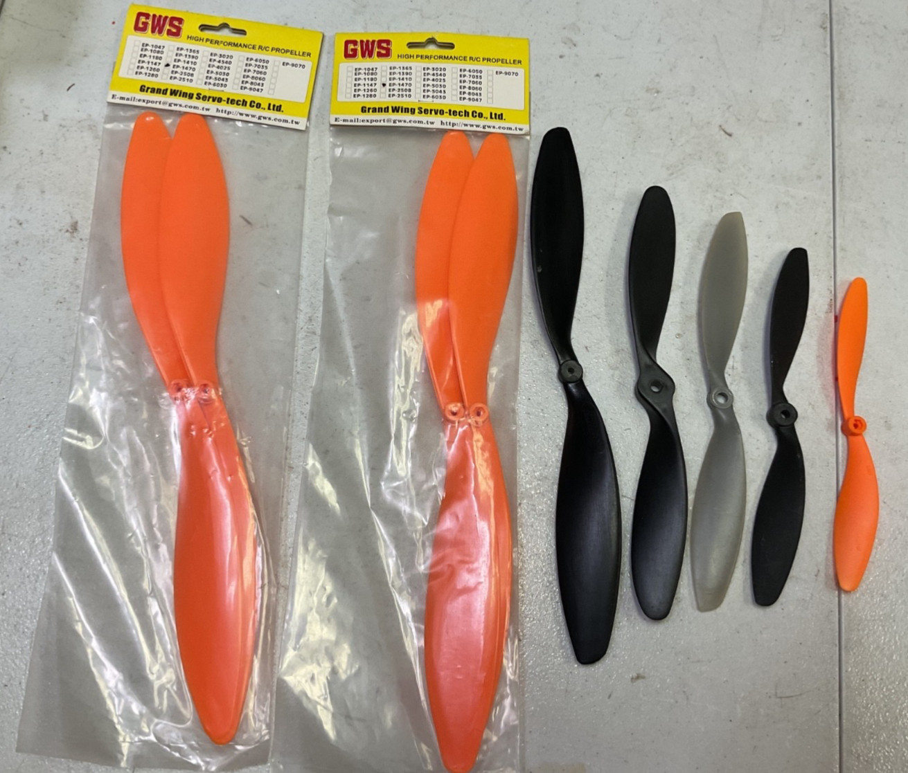 GWS EP1470 (4 ea.) plus 5 Propellers