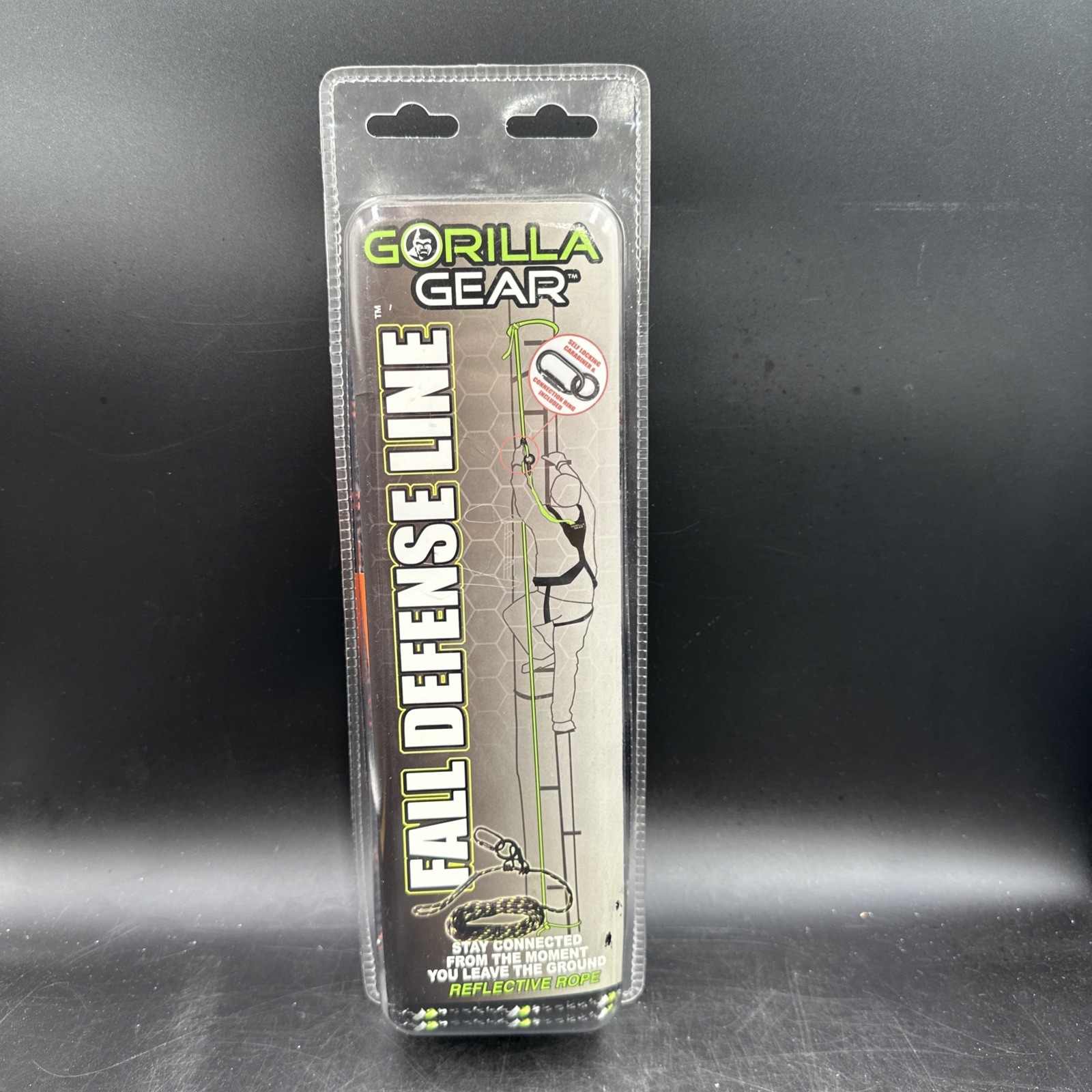Gorilla Gear 77568 Fall Defense Line 30 Foot Reflective Rope Tree Stand - new