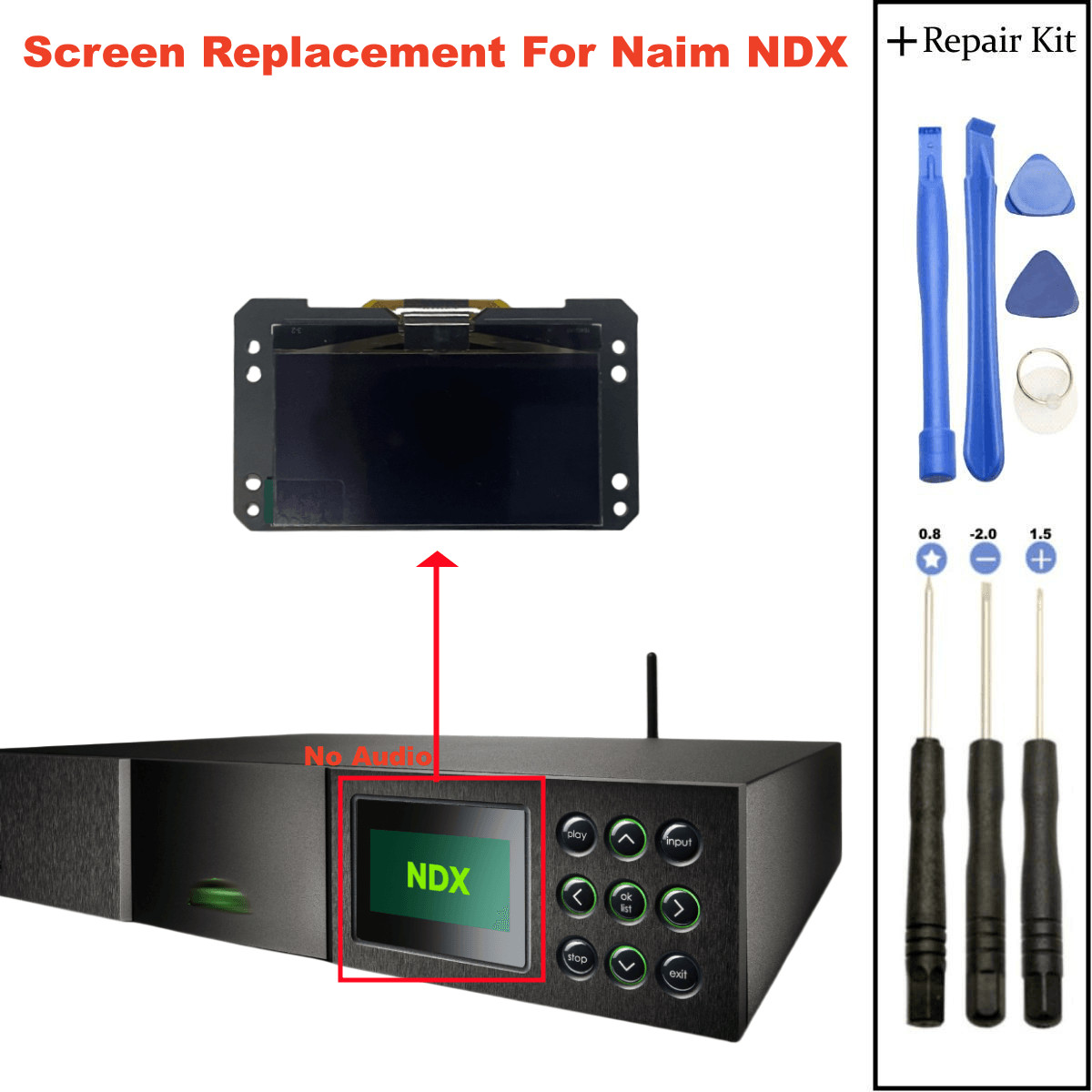 For Naim NDX Network Player Home Audio Music Streamer OLED LCD Screen Repair New