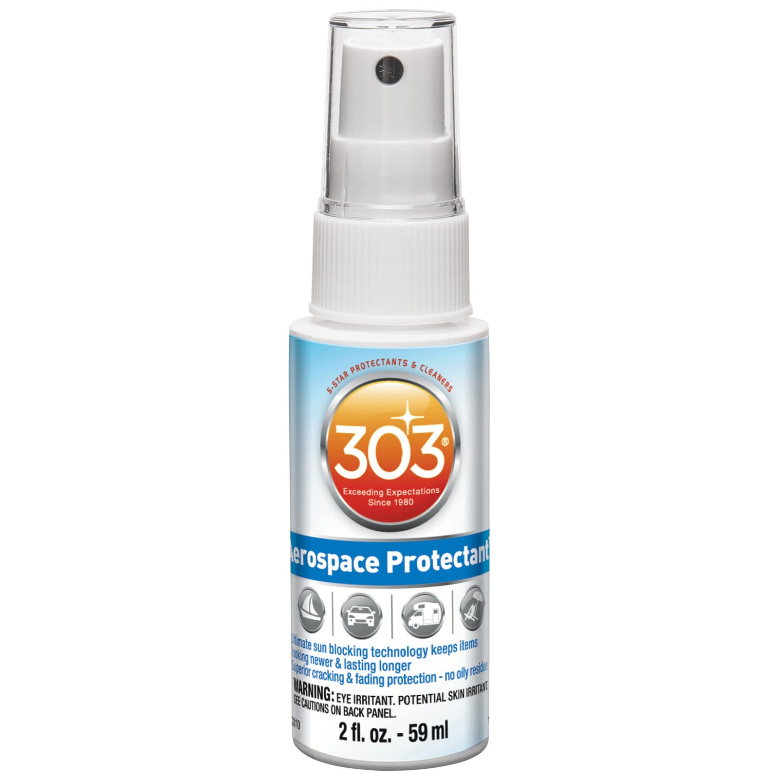 303 Products Aerospace Protectant – UV Protection 2 Fl Oz (Pack of 1), White