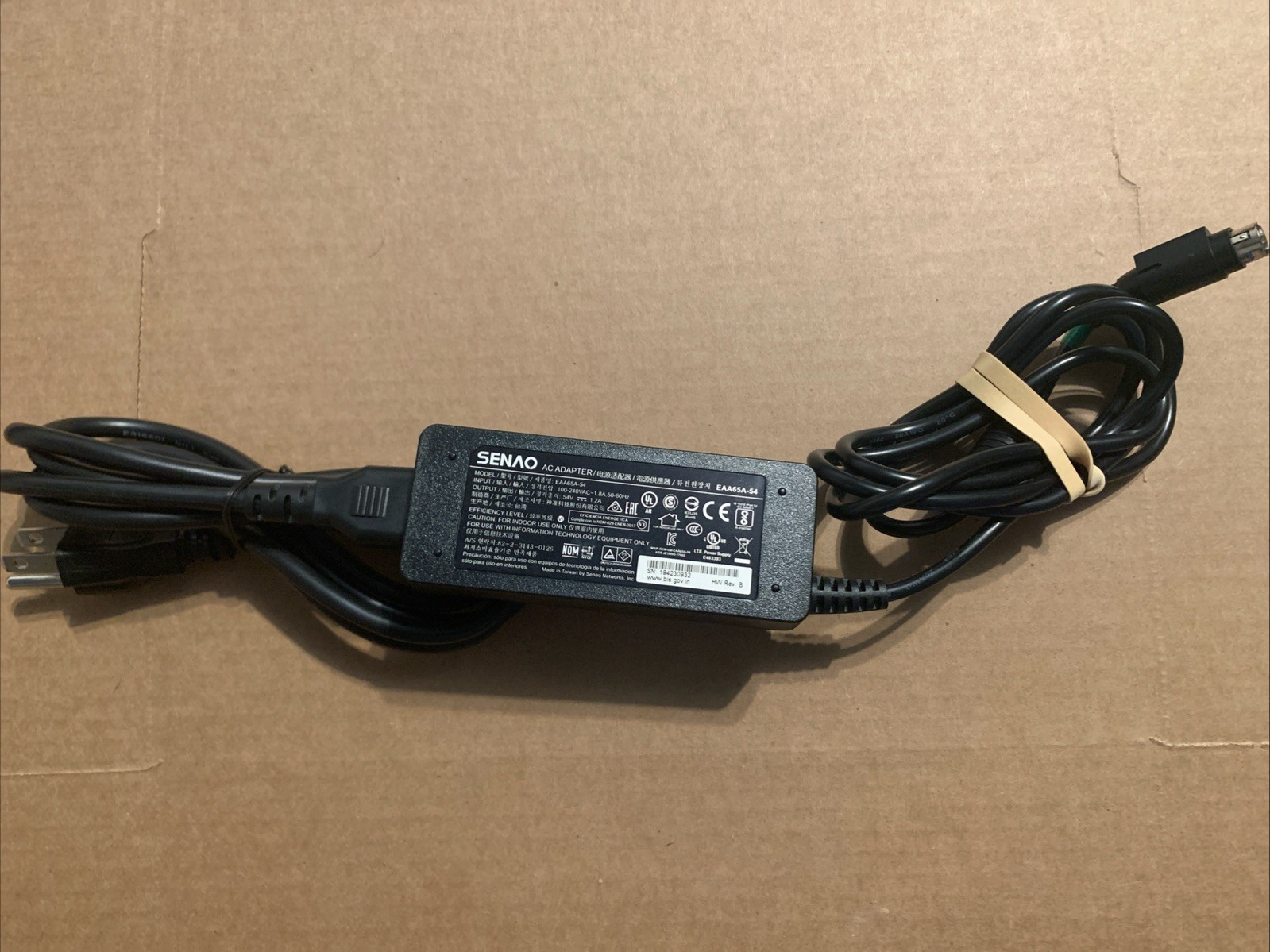 Genuine Senao 3-Pin Plug EAA65A-54 AC Adapter 54V 1.2A 64.8W Power Supply