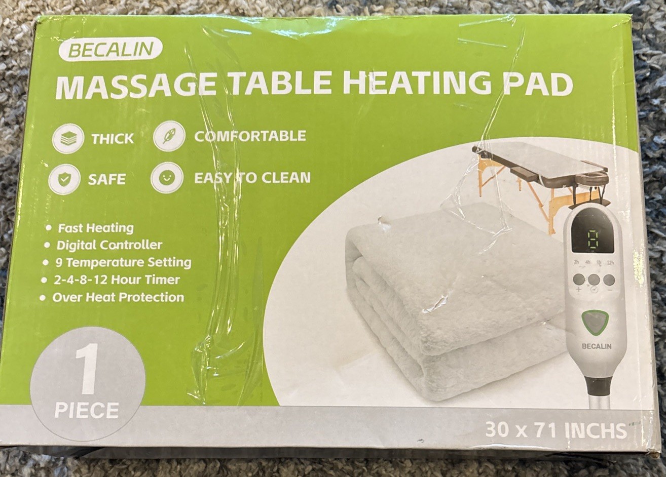 Massage Table Warmer Heating Pad Professional SPA Massage Bed Warmer 30x71inch