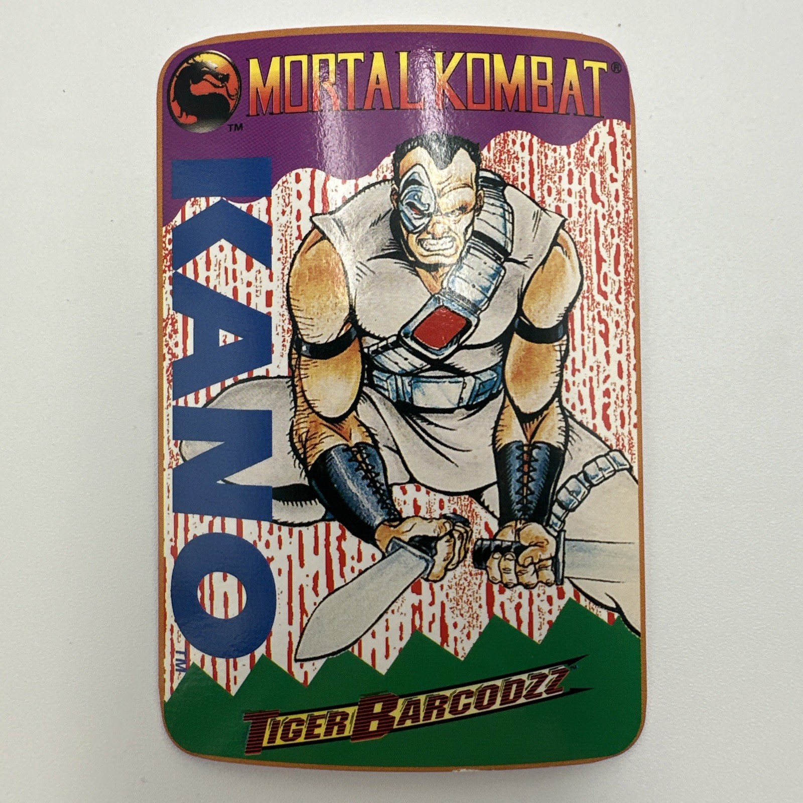 Mortal Kombat Tiger Barcodzz Card Lot Of 20 Sub Zero Scorpion Rayden Free Ship