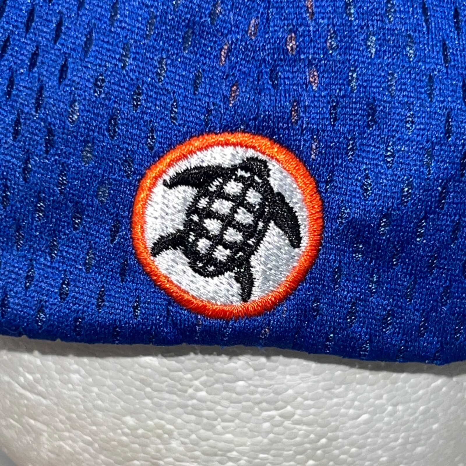 Seaworld Orlando Ocean Patrol SWOOP Hat Cap Orange Black Accents Flex Band