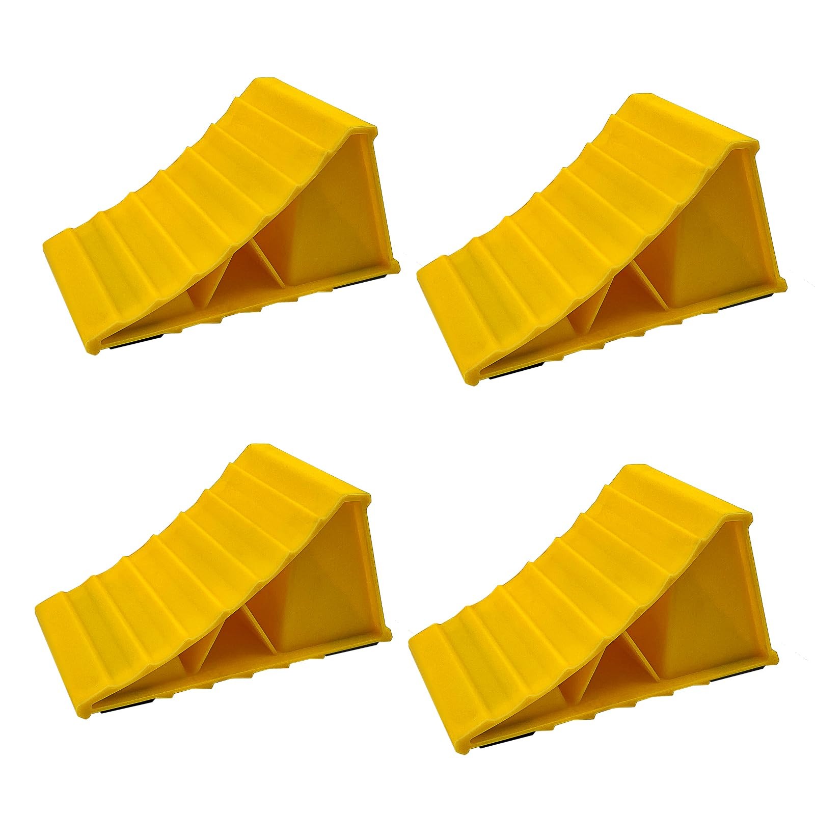 HOXWELL 2 Pairs Wheel Chocks for Travel Trailers, Non Slip 2 Pairs, NBTS201-4