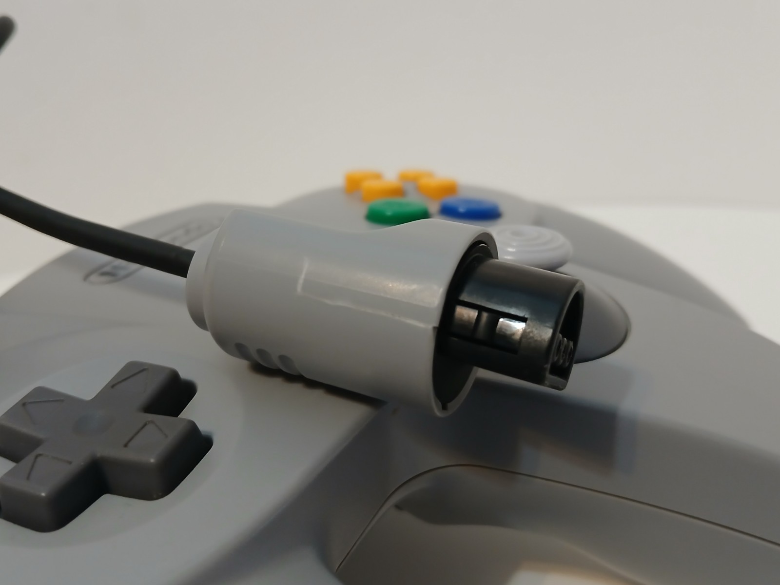 Nintendo 64 OEM Original Gray Controller + Controller Pak TESTED! N64