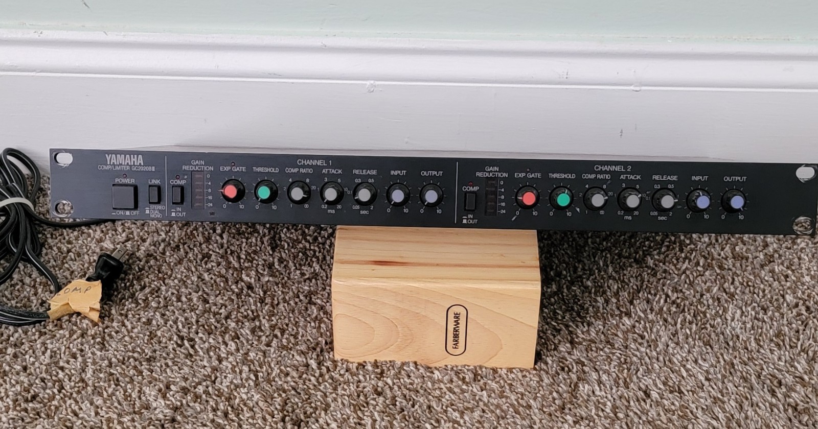 YAMAHA MODEL GC2020BII 2-CHANNEL AUDIO MUSIC COMPRESSOR LIMITER EXPANDER GATE