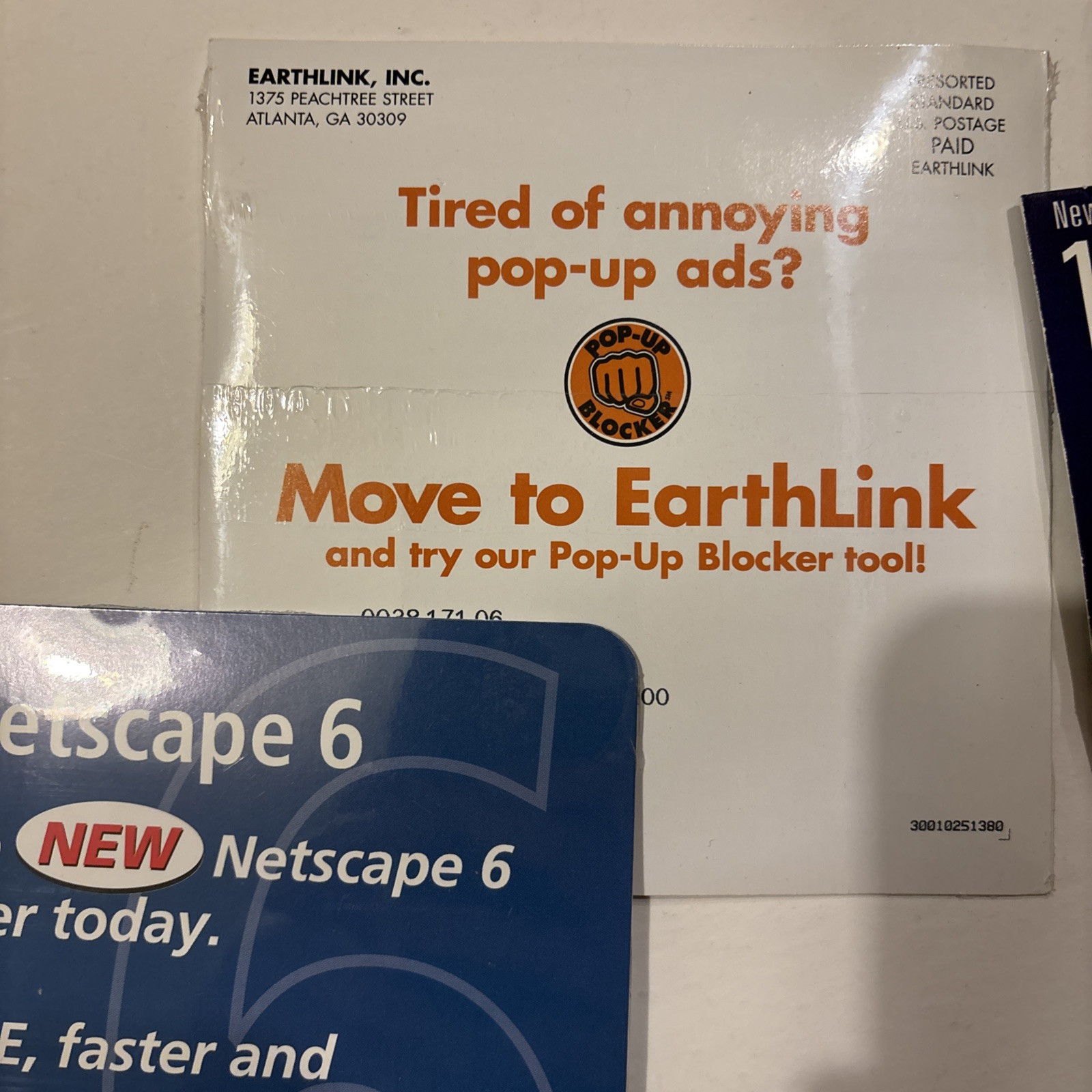 AOL, Netscape 6 & Earthlink Internet Svc Install CD Discs Vtg Software PC Window