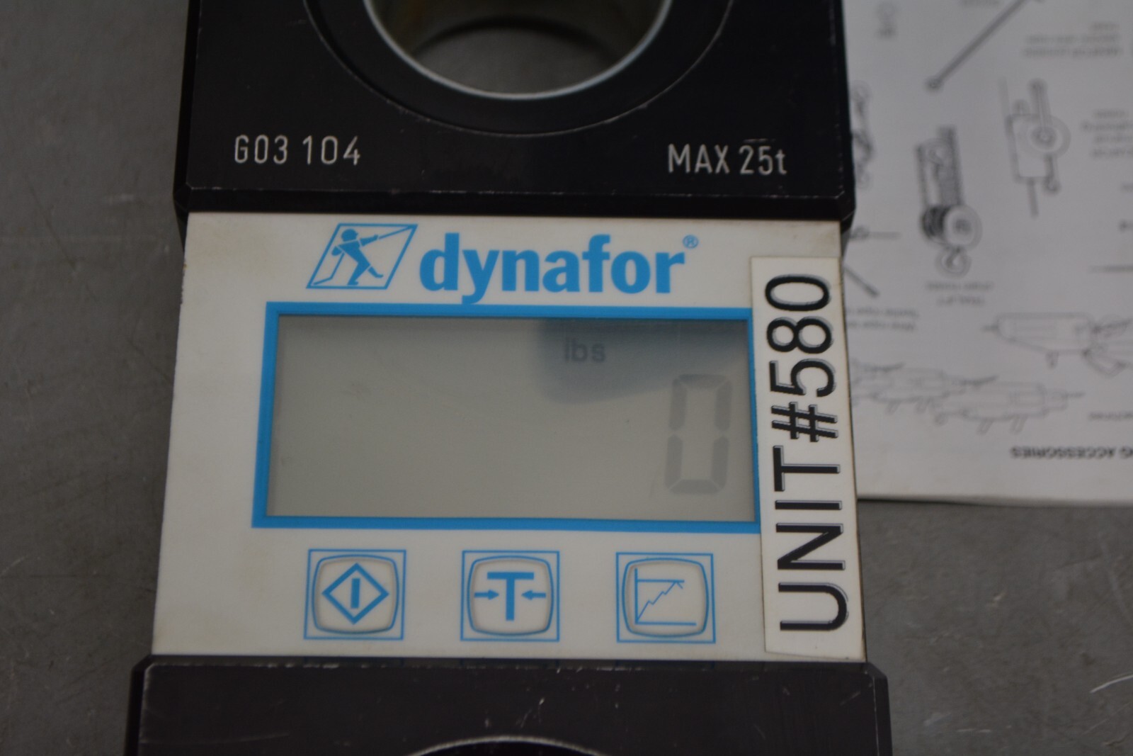 ^ Dynafor LLX Digital Load Indicator 25 Tons #X3922