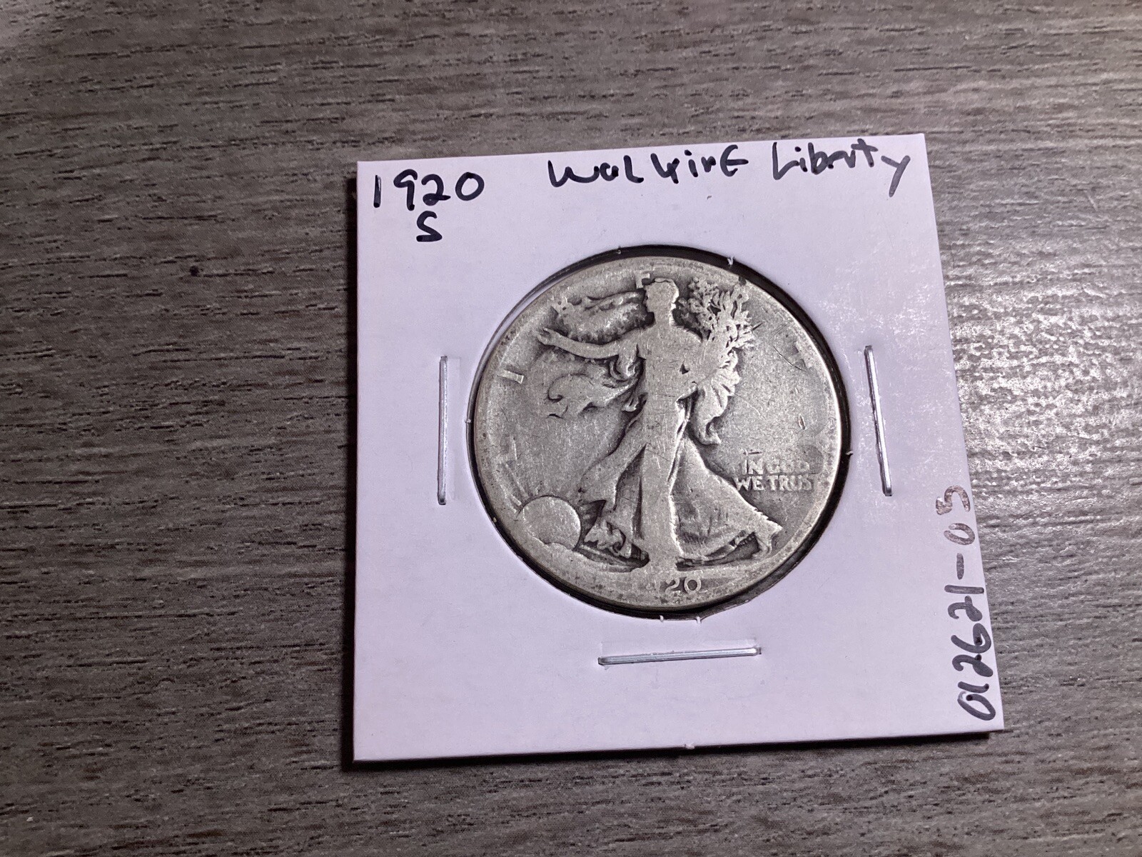 1920 S Walking Liberty Silver Half-Dollar from San Francisco Mint 012621 05te