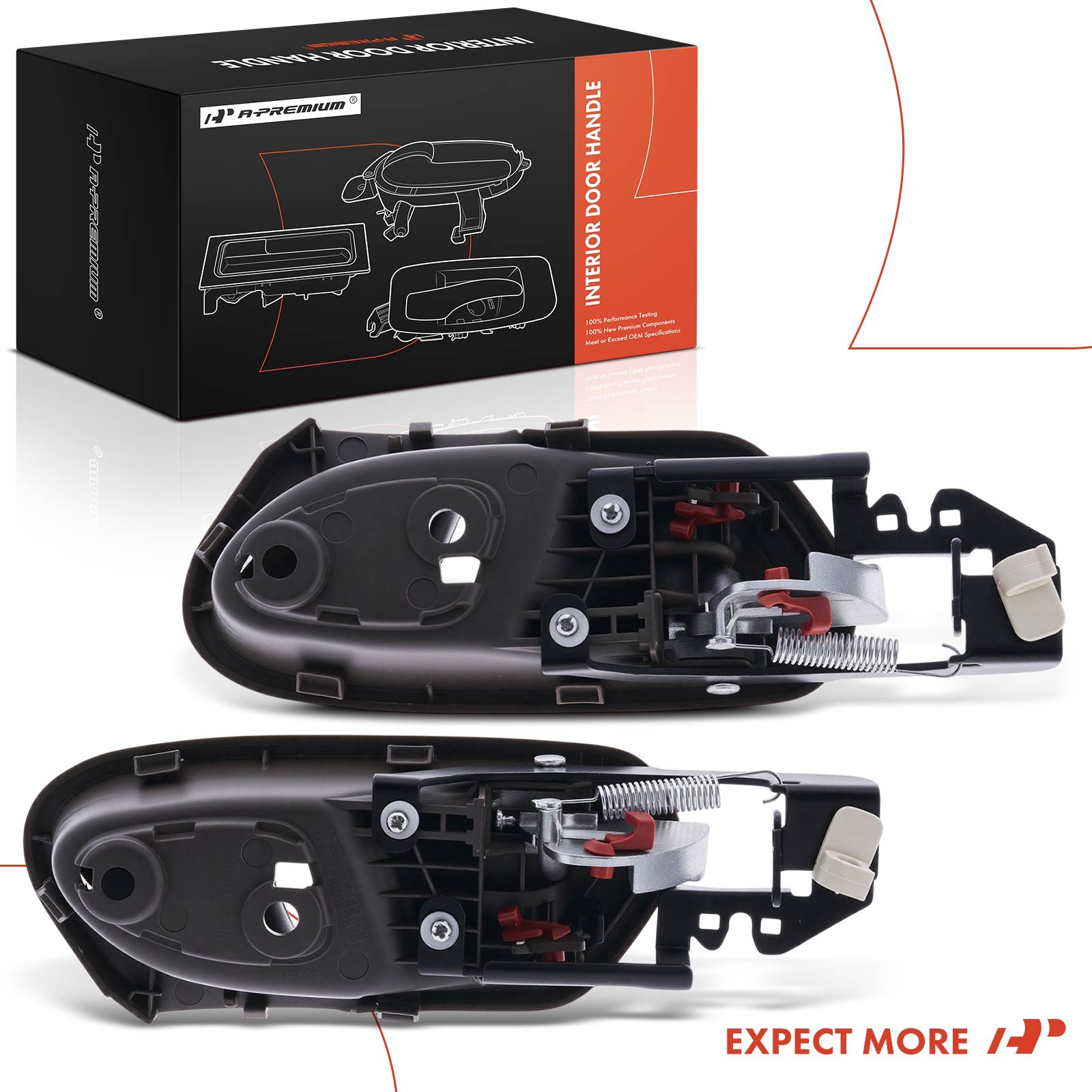 A-Premium 2x Front Interior Door Handle for Honda Civic 2006-2011 Coupe 2-Door