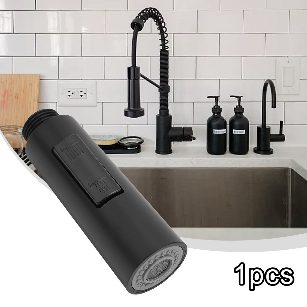 Pull Out Spray Shower Head Setting Kitchen Spare Replacement Tap Sprayer Black