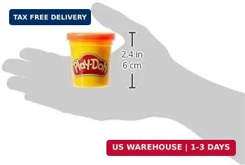 Play Doh Modeling Compound 10-Pack Case of Assorted Colors, Non-Toxic 2 oz. Cans