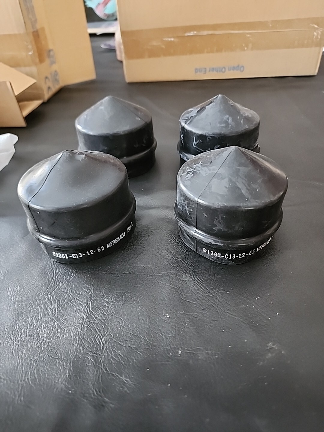 Set of 4 LVOSS Smoker Caps NEW HMMWV, M1165, M1151 GMV Genuine Military Issue