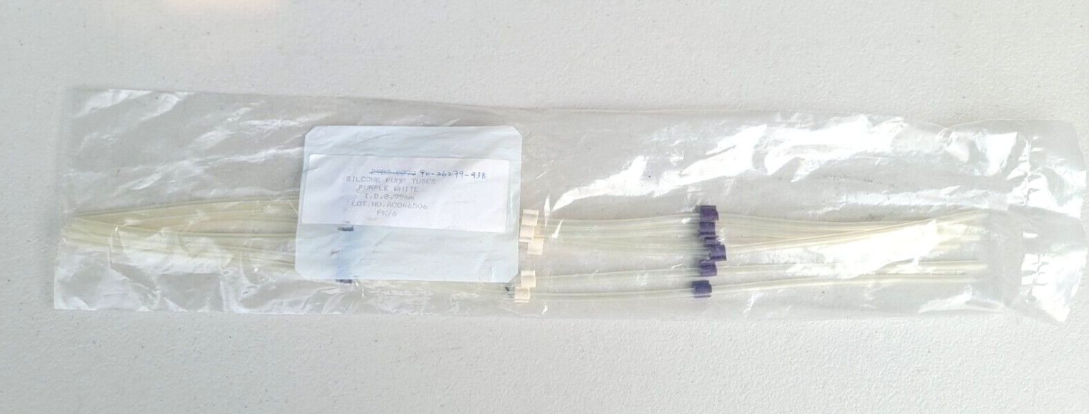 New 6 Pack Pump Tubing 79mm Purple/White 2-Stop Silicone Tubing 90-26279-938