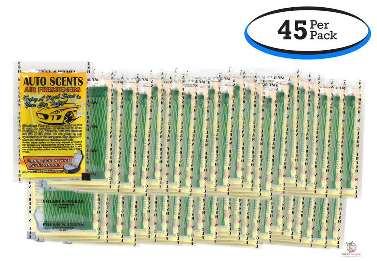Individually Wrapped - Professional Car Air Freshener Scented Pads (45 Per Pack)