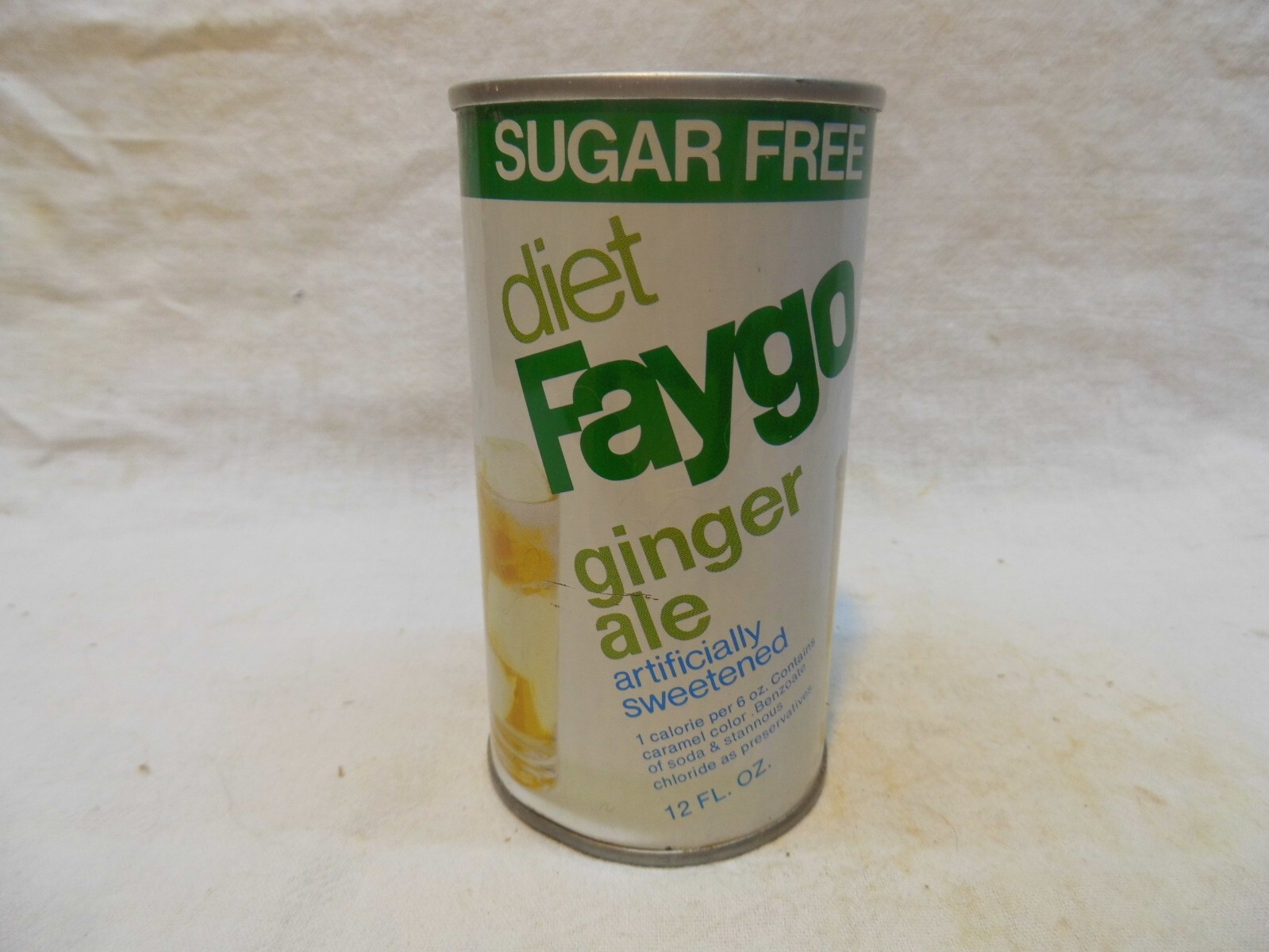 FAYGO DIET SUGAR FREE GINGER ALE SODA CAN~FAYGO BEVERAGE, DETROIT, MICHIGAN