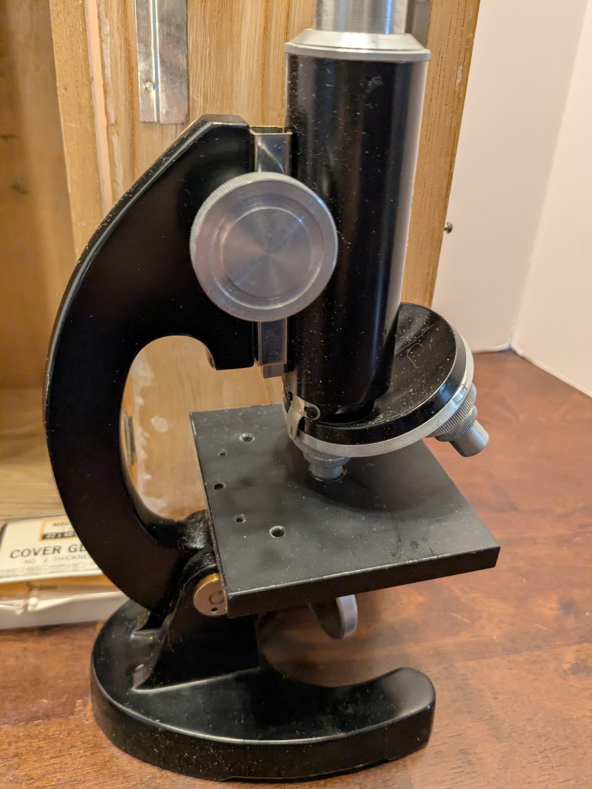 Vintage Precision Optical Microscope Model 635