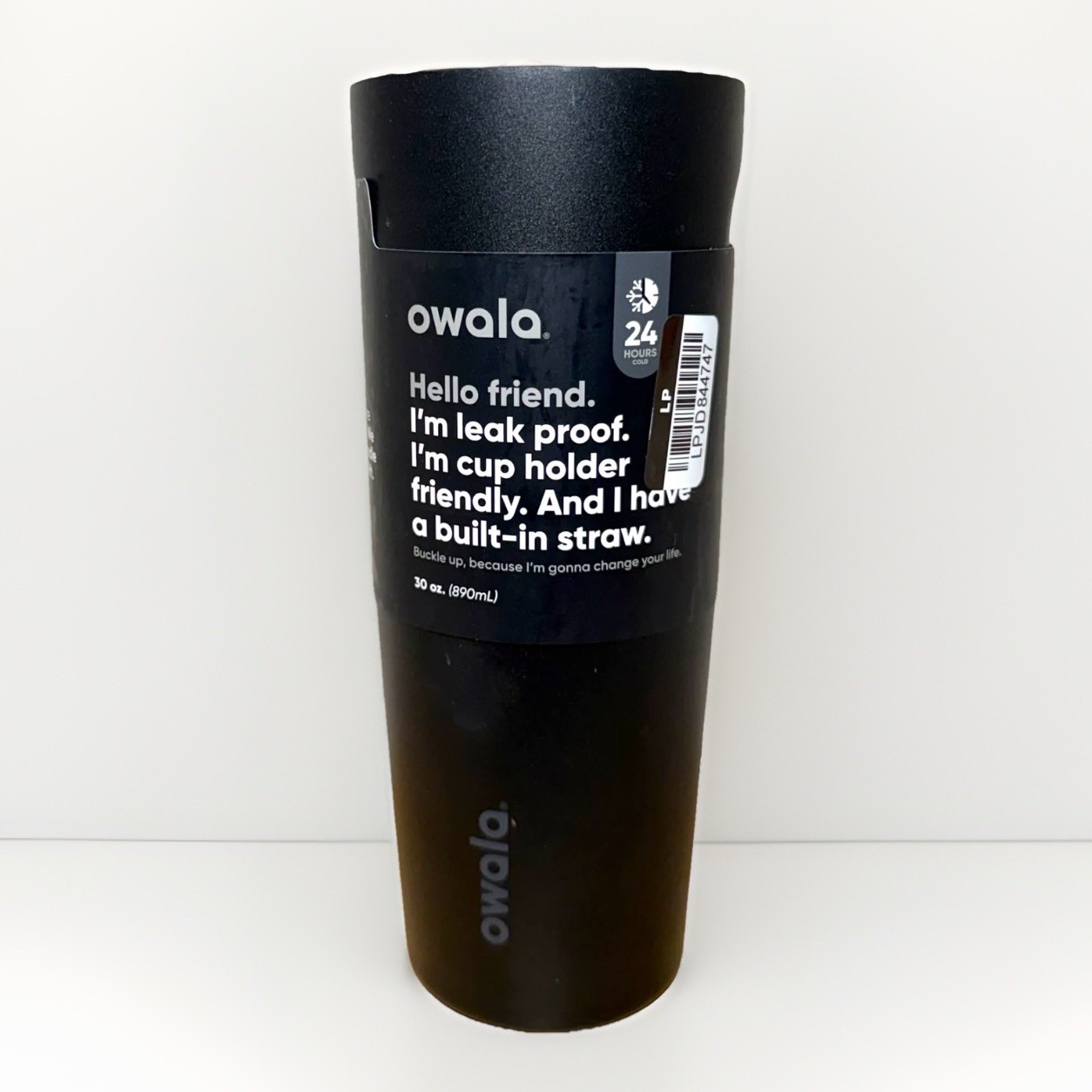 Owala FreeSip Stainless Steel Bottle 30oz Black READ