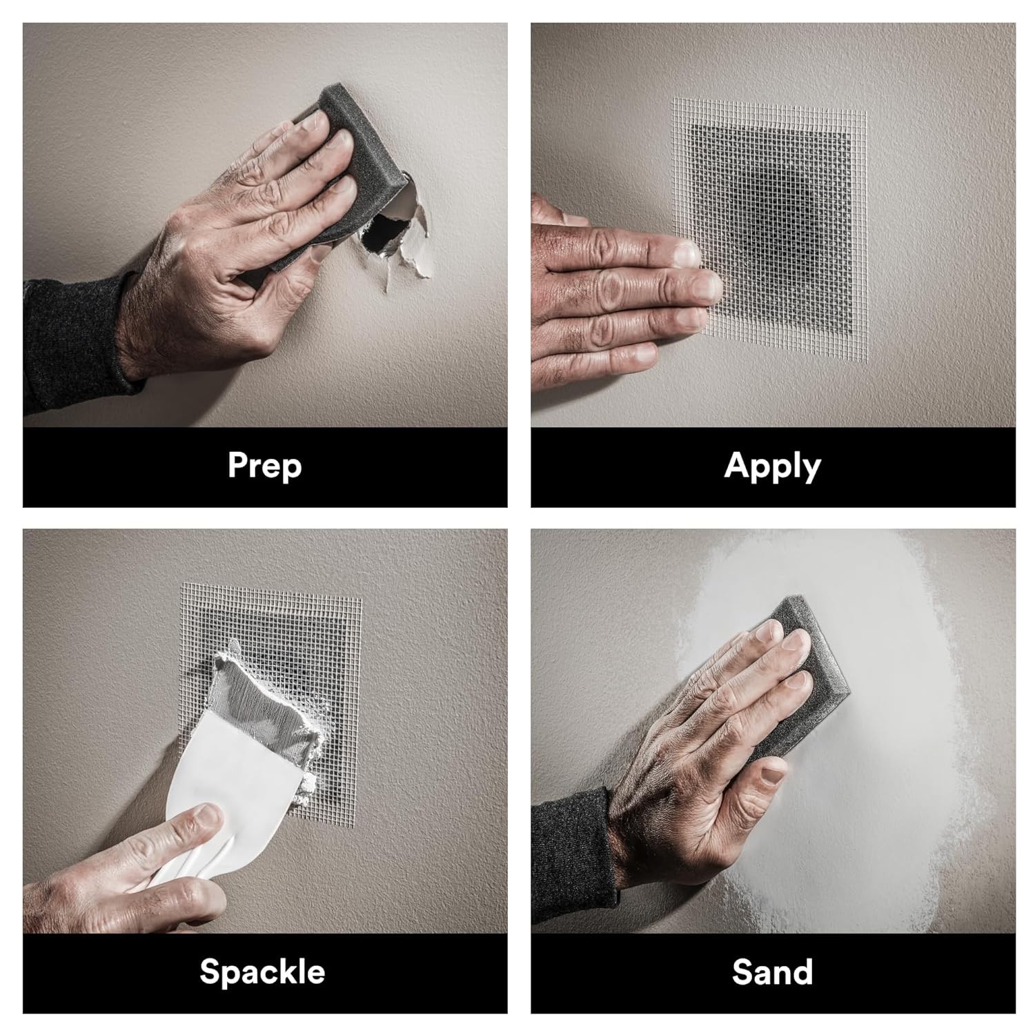 3M High Strength Small Hole Repair Kit Spackling Compound Wall Patch Tool