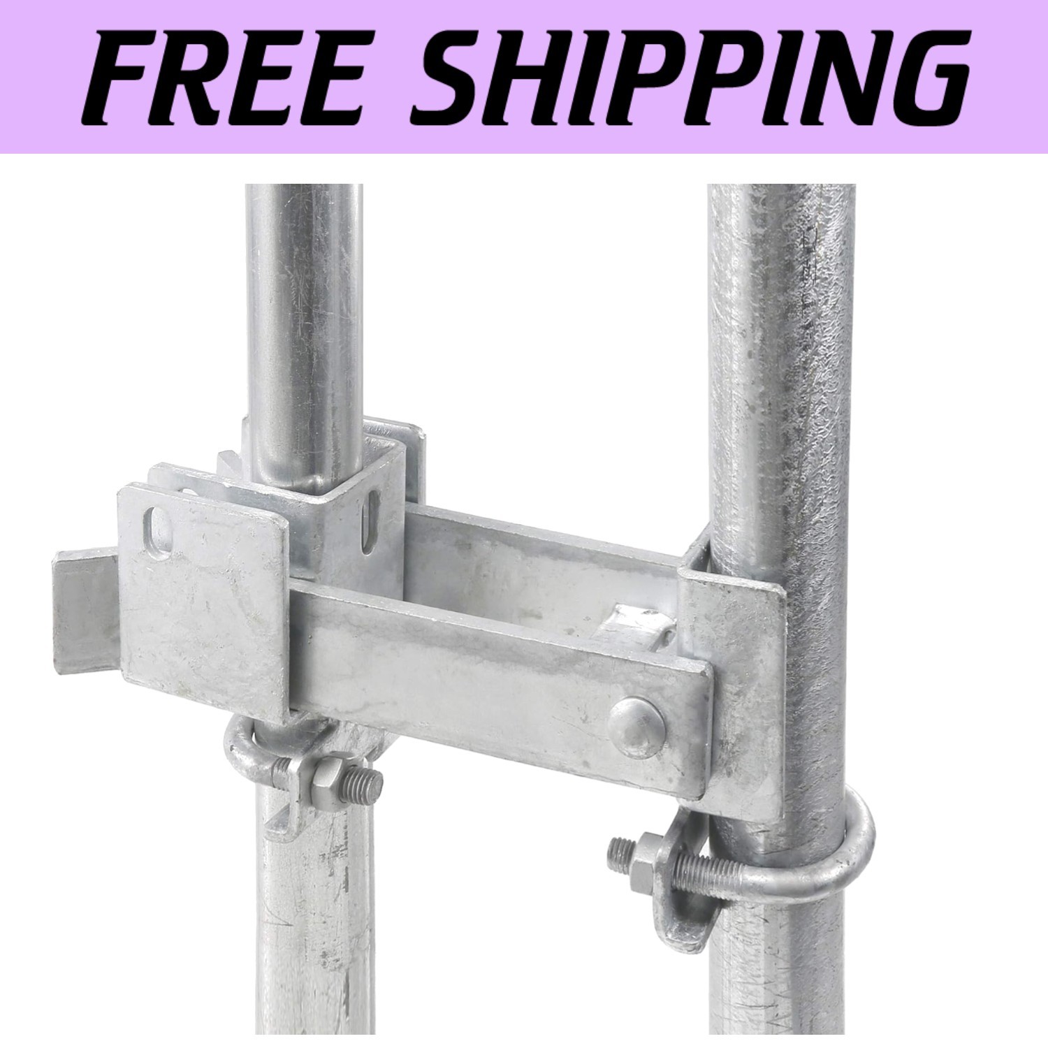 Industrial Pad-Lockable Double Gate Latch for Commercial Use – Fits 1-5/8" & 2"-