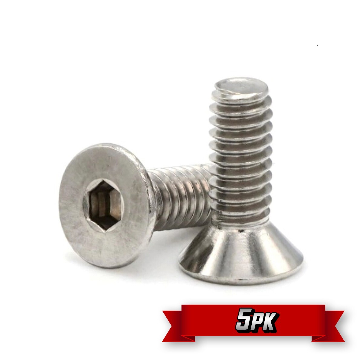 Flat Head Socket Cap Screw, 5/16"-24 x 1-1/2", Stainless Steel {5pk}