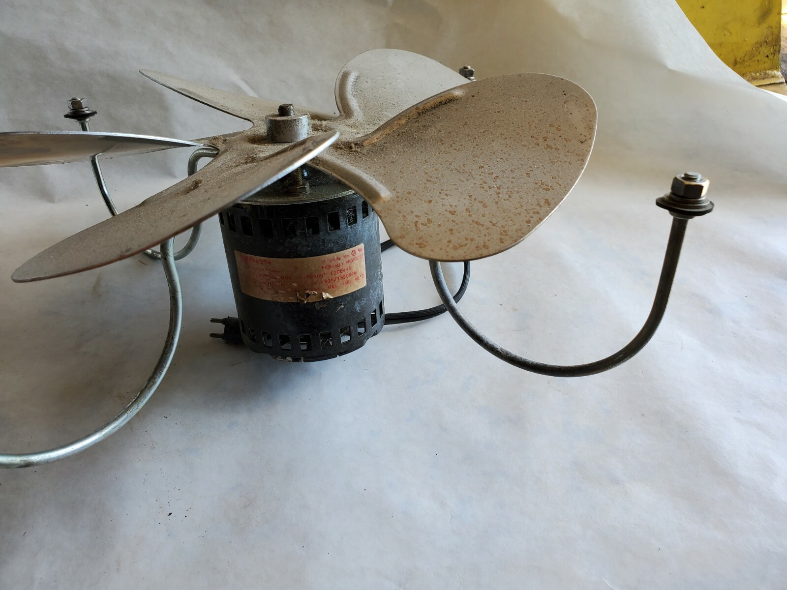 Magnetek  JA2Y03ON" .07 HP, 220V 1 PH  Condenser Fan Motor with 12" Fan & Mounts
