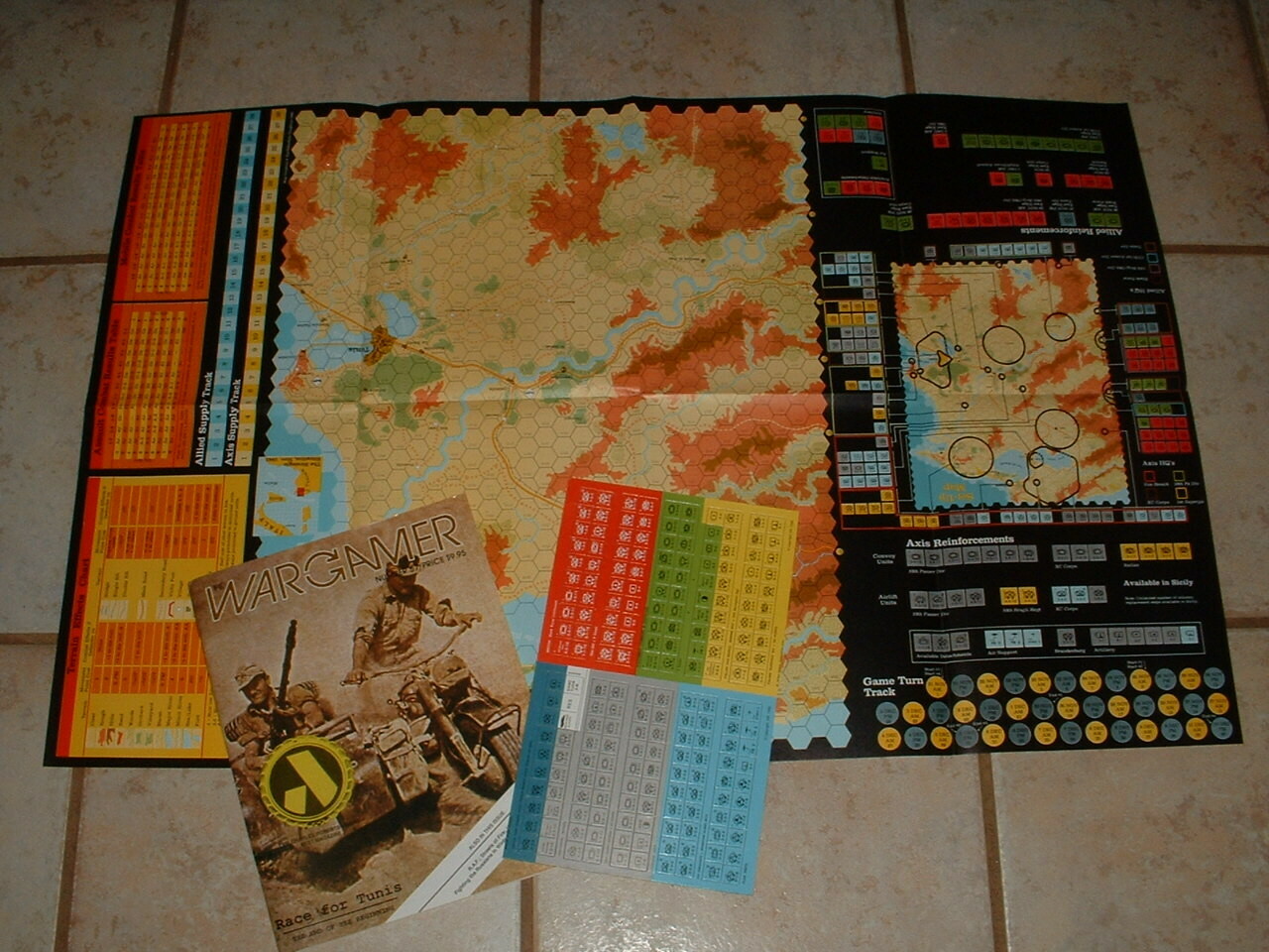 Wargamer Magazine #57 w/Race for Tunis Game Complete & Unpunched