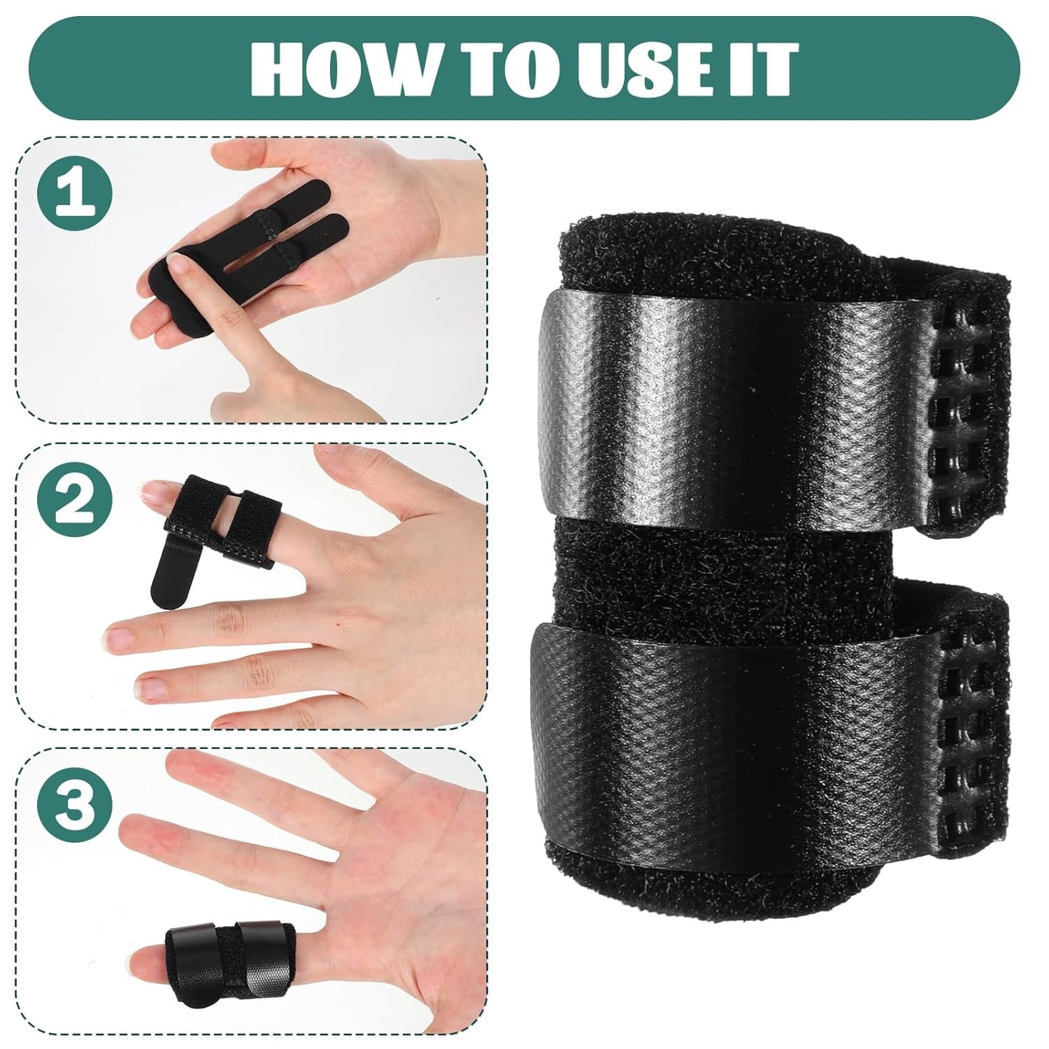 5 Pcs Trigger Thumb Splints, Finger Brace for Straightening or Support