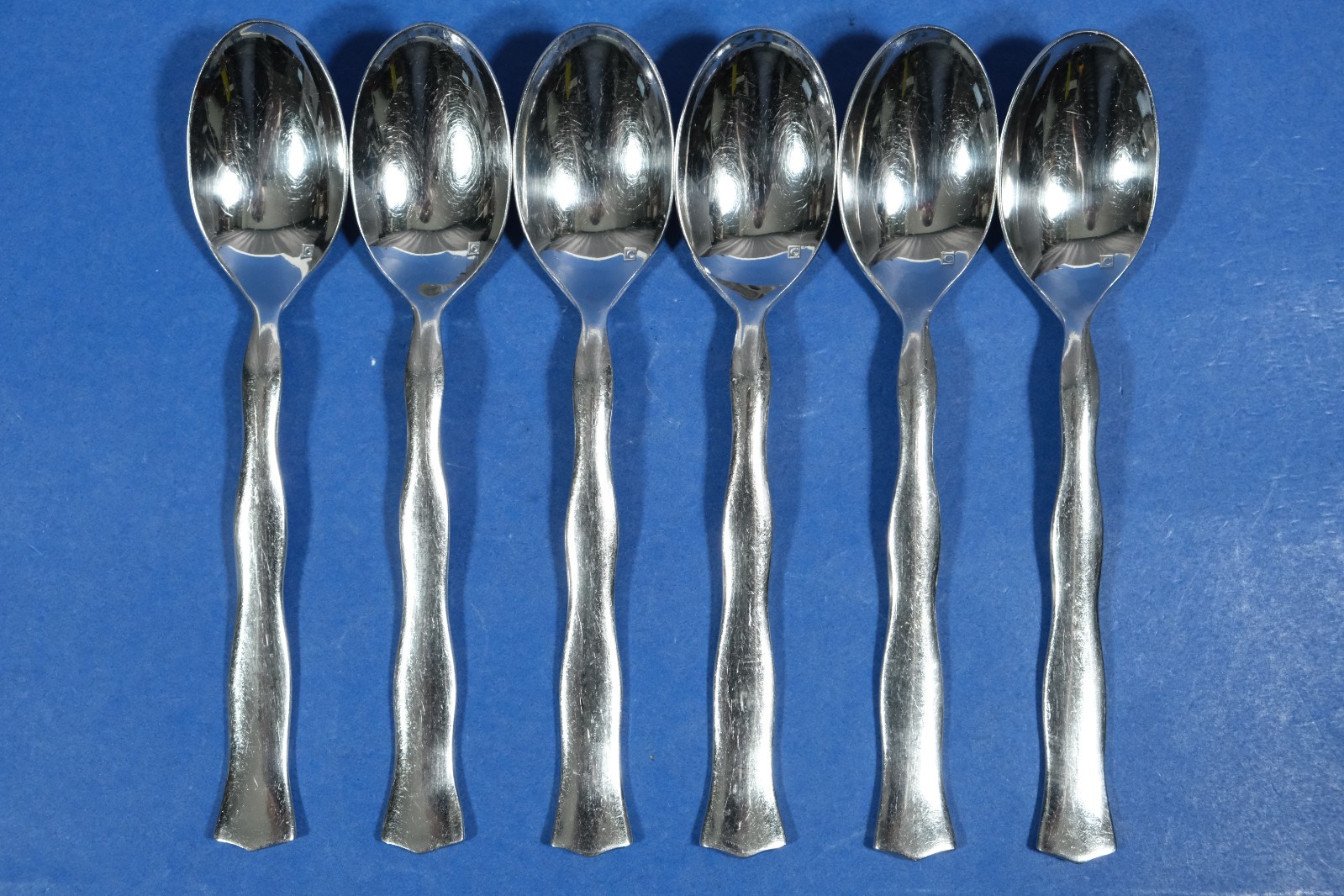6 x Cuisinart Juille Stainless Oval Soup Spoons 7 ¾”