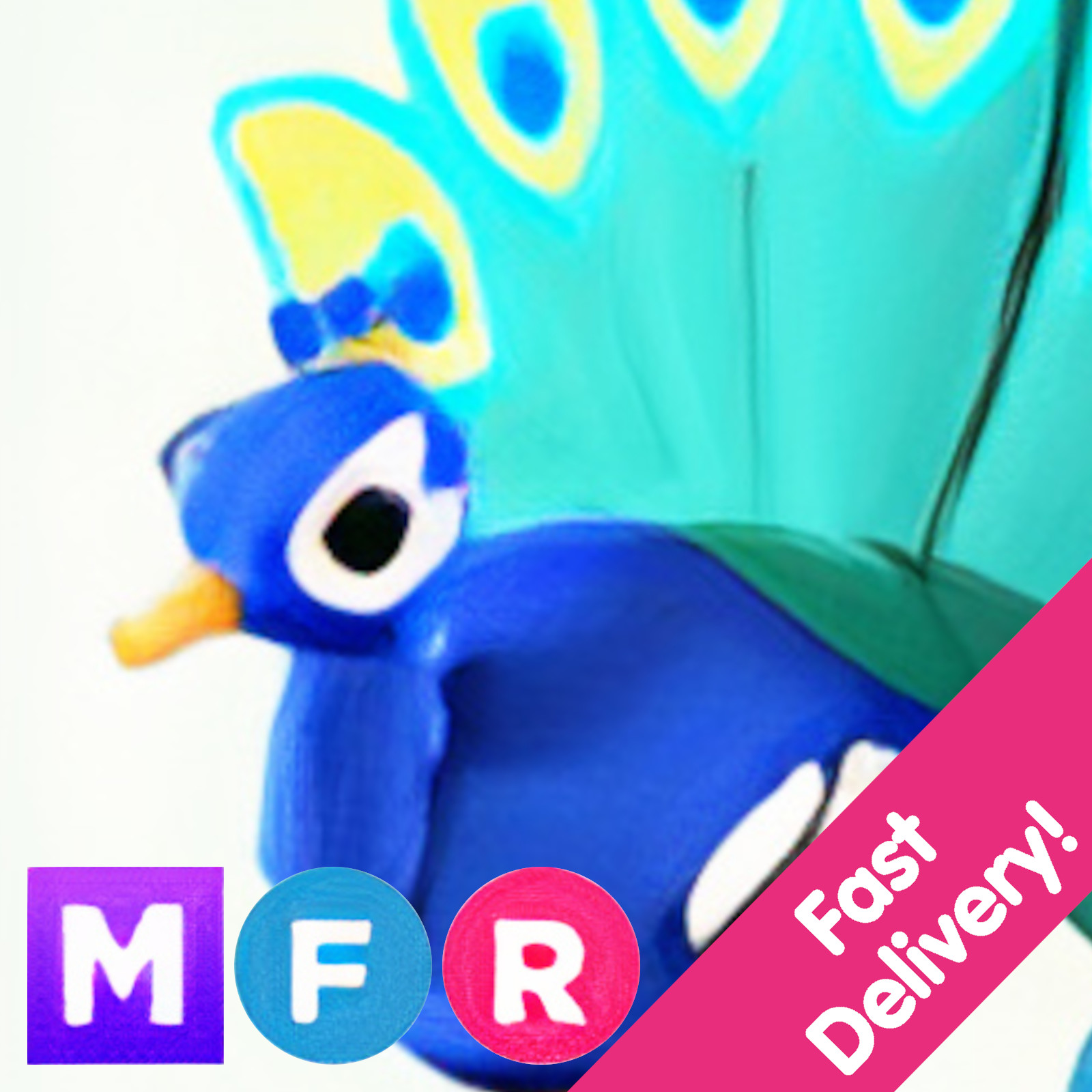 Peacock ✨ Mega Neon Fly Ride MFR ✨ US Seller Adopt From Me Today