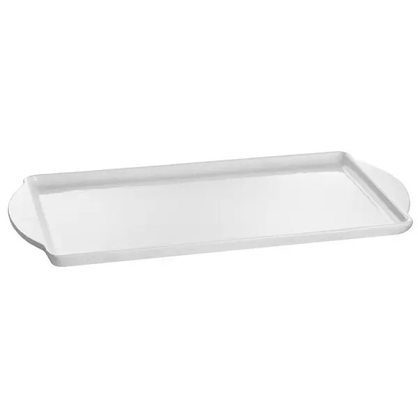 TableCraft CW4220W Rectangular 13.5" x 24.25" Aluminum Display Tray- White